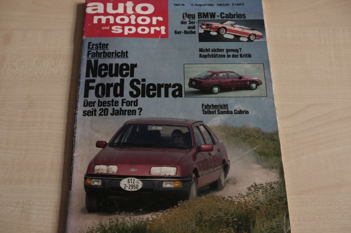 Deckblatt Auto Motor und Sport (16/1982)